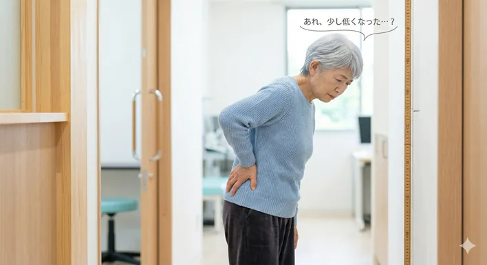 骨粗しょう症女性　低くなった